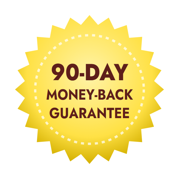 SugarMute 90-day money-back guarantee seal